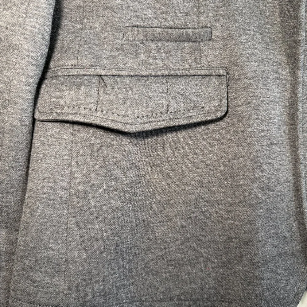 RESERVED Slim Fit Gray Jersey Knit Blazer Sport Coat Jacket Large